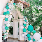 114pcs Turquoise Balloons Garland Arch Kit Tiffany Blue White Metallic Latex Balloons Bridal Shower Wedding Birthday Decoration - Originalsgroup
