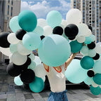 114pcs Turquoise Balloons Garland Arch Kit Tiffany Blue White Metallic Latex Balloons Bridal Shower Wedding Birthday Decoration - Originalsgroup