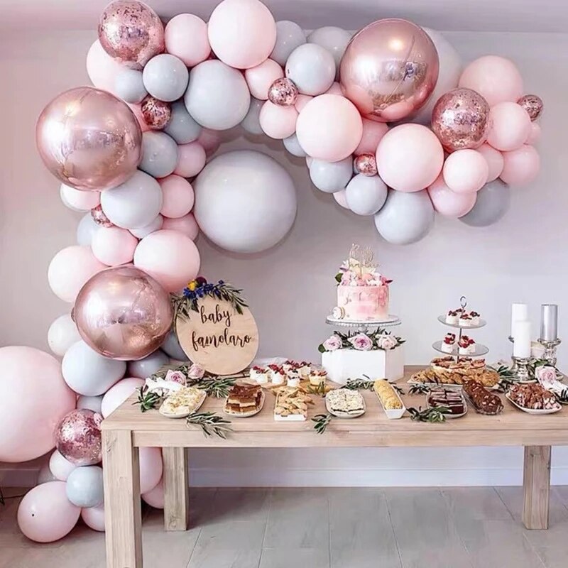 1Set Macaron Balloon Garland Arch Kit for Wedding Adult Birthday Party Decorations Supplies Kids Boy Girl Baby Shower Balloons - Originalsgroup