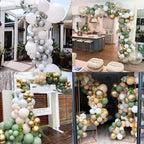 119pcs New Retro Color Bean Paste Green Balloon Arch Garland Kit Wedding Hawaiian Party Birthday Ballons Globos Decoration - Originalsgroup