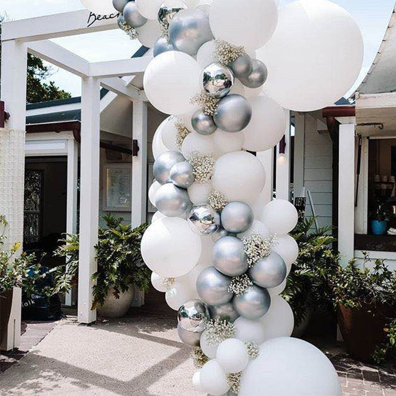 119pcs New Retro Color Bean Paste Green Balloon Arch Garland Kit Wedding Hawaiian Party Birthday Ballons Globos Decoration - Originalsgroup