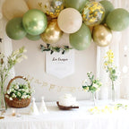 19pcs Bean Green Latex Balloons Garland Arch Kit Baby Shower Wedding Jungle Birthday Party Decorations Kids Helium Balloon Arch - Originalsgroup