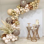 184pcs Coffee Brown Caramel Peach Balloons Leopard Arch Kit Skin Latex Garland Balloons Baby Shower Supplies Wedding Party Decor - Originalsgroup