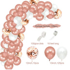 PATIMATE Rose Gold Balloon Arch Garland Kit Wedding Birthday Baloon Birthday Party Decor Kids Baby Shower Latex Confetti Ballon - Originalsgroup