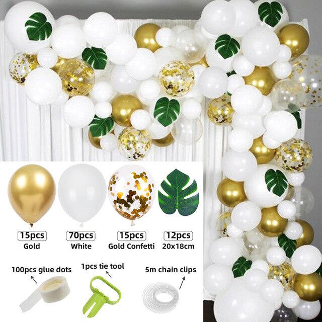 Balloons Arch Kit Macaroon Grey Pink Chrome Metallic Ballon Garland for Wedding BabyShower Girl Birthday Party Decoration - Originalsgroup