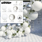 Balloons Arch Kit Macaroon Grey Pink Chrome Metallic Ballon Garland for Wedding BabyShower Girl Birthday Party Decoration - Originalsgroup