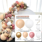 Balloons Arch Kit Macaroon Grey Pink Chrome Metallic Ballon Garland for Wedding BabyShower Girl Birthday Party Decoration - Originalsgroup