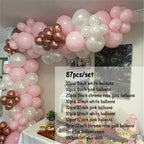Balloons Arch Kit Macaroon Grey Pink Chrome Metallic Ballon Garland for Wedding BabyShower Girl Birthday Party Decoration - Originalsgroup