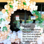 Balloons Arch Kit Macaroon Grey Pink Chrome Metallic Ballon Garland for Wedding BabyShower Girl Birthday Party Decoration - Originalsgroup