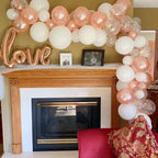 PATIMATE Rose Gold Balloon Arch Garland Kit Wedding Birthday Baloon Birthday Party Decor Kids Baby Shower Latex Confetti Ballon - Originalsgroup