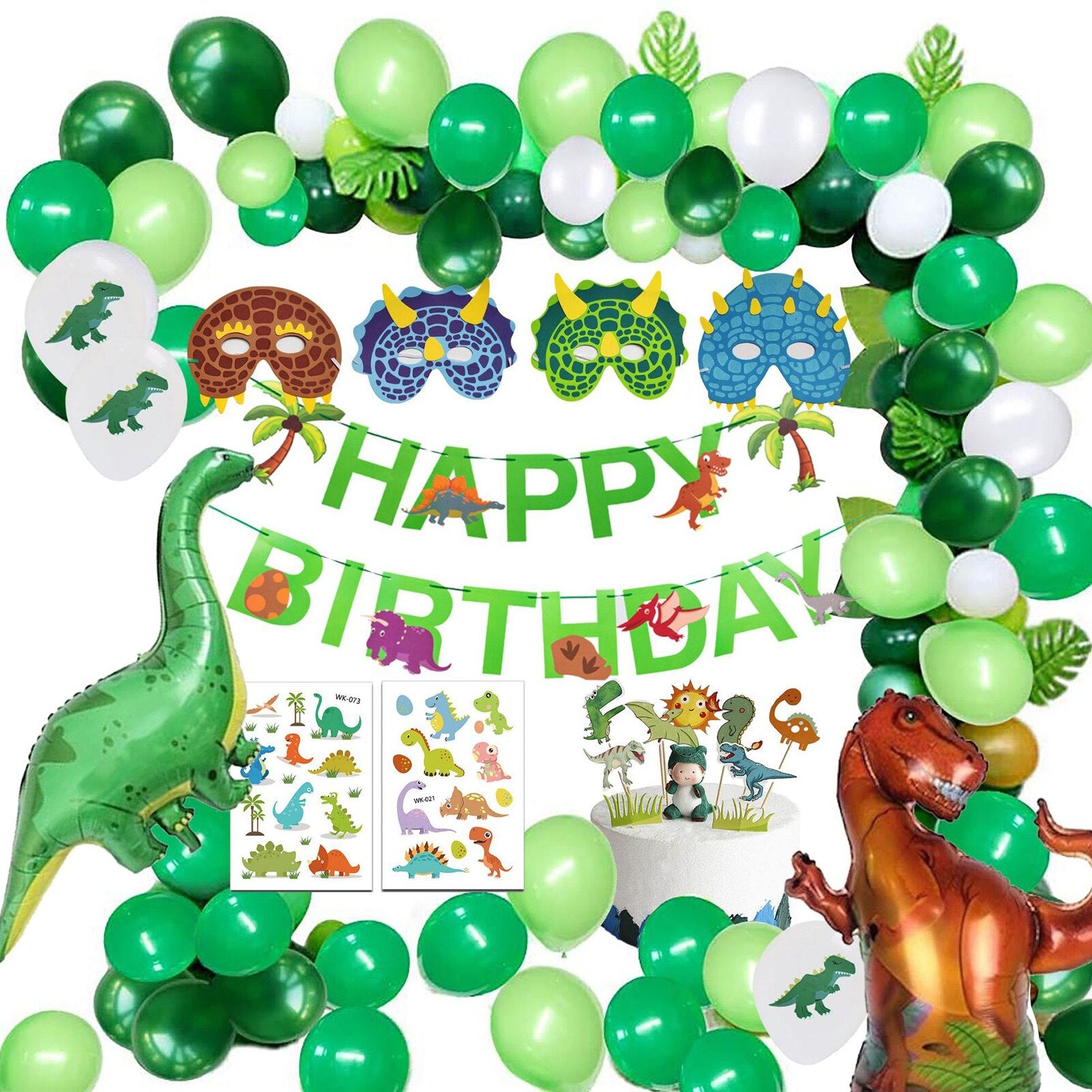 First Birthday Party Balloon Boy Dinosaur Birthday Balloon Arch Kit Dinosaur Balloon Banner Dinosaur Balloon Garland 40a - Originalsgroup