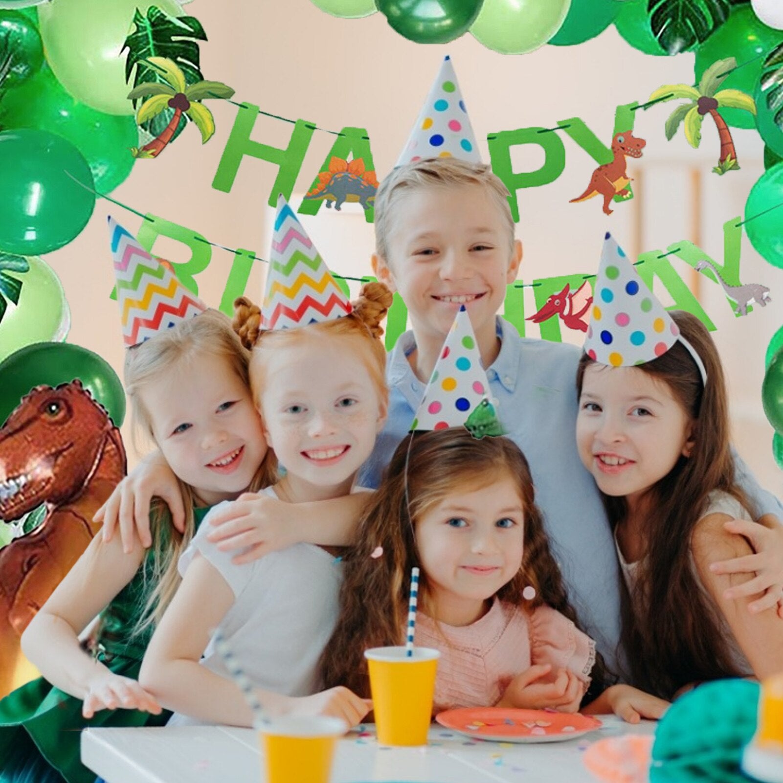 First Birthday Party Balloon Boy Dinosaur Birthday Balloon Arch Kit Dinosaur Balloon Banner Dinosaur Balloon Garland 40a - Originalsgroup