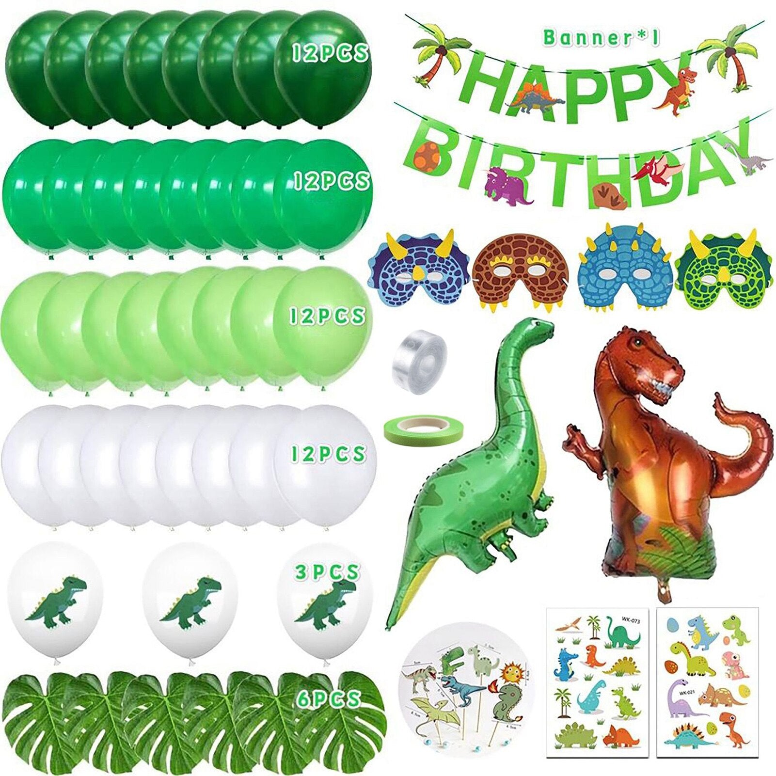 First Birthday Party Balloon Boy Dinosaur Birthday Balloon Arch Kit Dinosaur Balloon Banner Dinosaur Balloon Garland 40a - Originalsgroup