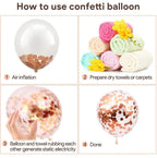 PATIMATE Rose Gold Balloon Arch Garland Kit Wedding Birthday Baloon Birthday Party Decor Kids Baby Shower Latex Confetti Ballon - Originalsgroup