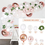 PATIMATE Rose Gold Balloon Arch Garland Kit Wedding Birthday Baloon Birthday Party Decor Kids Baby Shower Latex Confetti Ballon - Originalsgroup