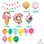 Candy Donut Ice Cream Foil Balloon Sets Arch Kit Set Sun Moon Star Children's Birthday Party Colorful Home Decoration - Originalsgroup