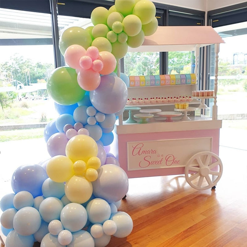 Transparent Name Box Letter Balloons Balloon Arch Kit Table Arch Ballon Stand Baby Shower First 1st Birthday Party Decorations - Originalsgroup