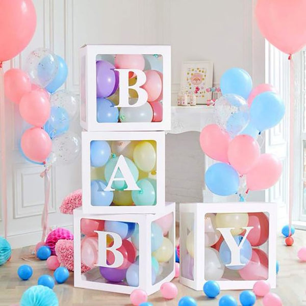 Transparent Name Box Letter Balloons Balloon Arch Kit Table Arch Ballon Stand Baby Shower First 1st Birthday Party Decorations - Originalsgroup