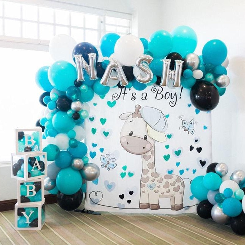 Transparent Name Box Letter Balloons Balloon Arch Kit Table Arch Ballon Stand Baby Shower First 1st Birthday Party Decorations - Originalsgroup