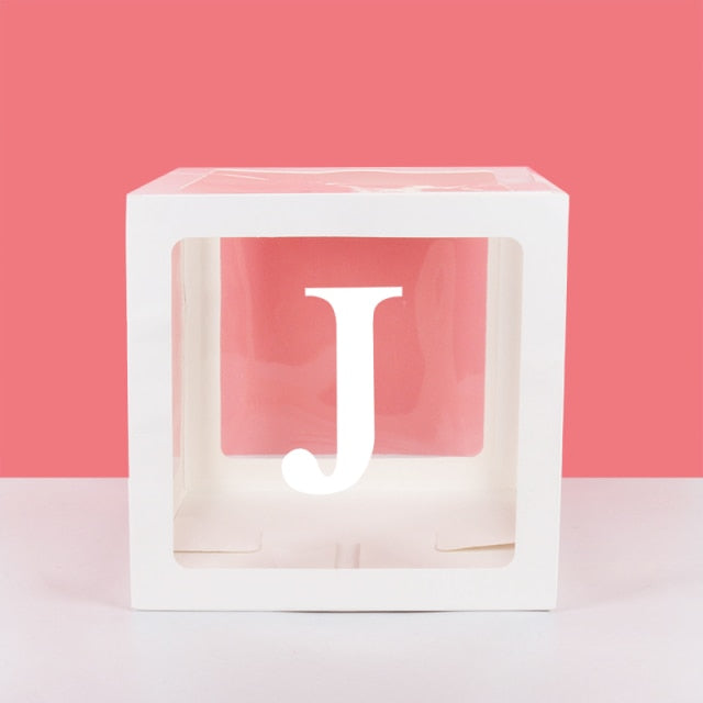 Transparent Name Box Letter Balloons Balloon Arch Kit Table Arch Ballon Stand Baby Shower First 1st Birthday Party Decorations - Originalsgroup