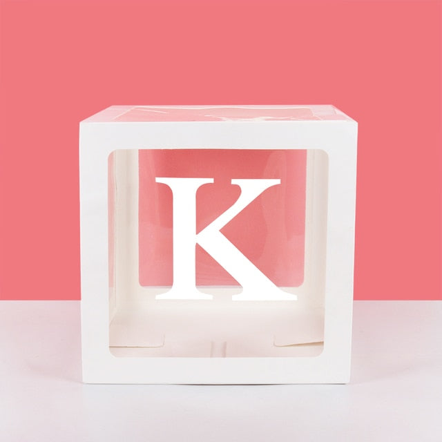 Transparent Name Box Letter Balloons Balloon Arch Kit Table Arch Ballon Stand Baby Shower First 1st Birthday Party Decorations - Originalsgroup