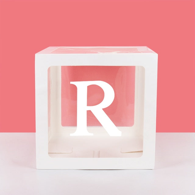 Transparent Name Box Letter Balloons Balloon Arch Kit Table Arch Ballon Stand Baby Shower First 1st Birthday Party Decorations - Originalsgroup