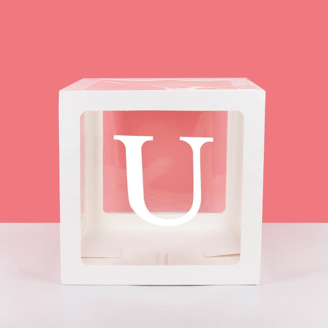 Transparent Name Box Letter Balloons Balloon Arch Kit Table Arch Ballon Stand Baby Shower First 1st Birthday Party Decorations - Originalsgroup
