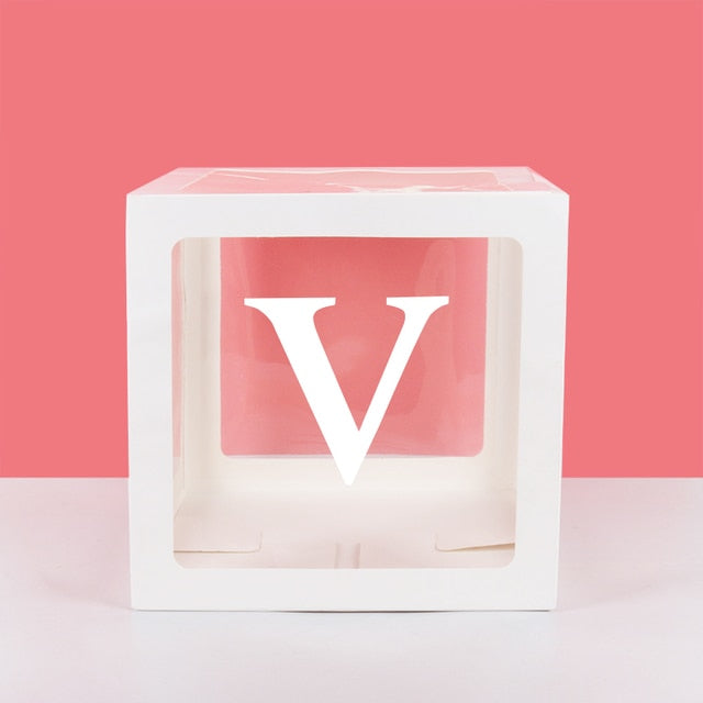 Transparent Name Box Letter Balloons Balloon Arch Kit Table Arch Ballon Stand Baby Shower First 1st Birthday Party Decorations - Originalsgroup