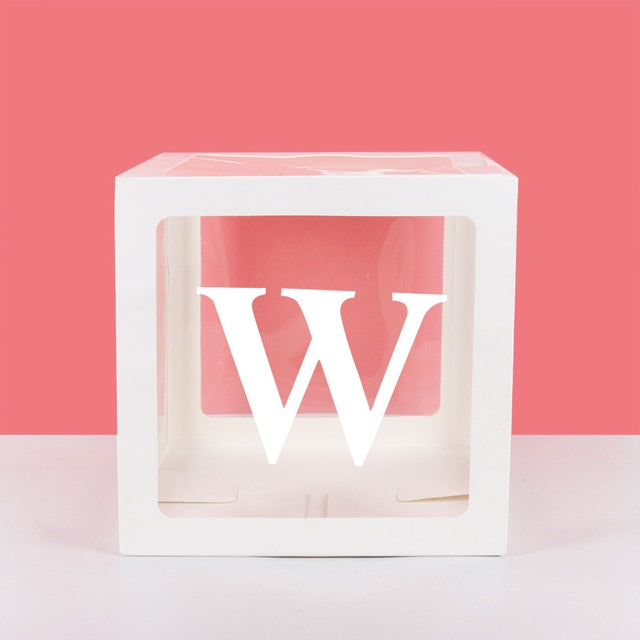 Transparent Name Box Letter Balloons Balloon Arch Kit Table Arch Ballon Stand Baby Shower First 1st Birthday Party Decorations - Originalsgroup