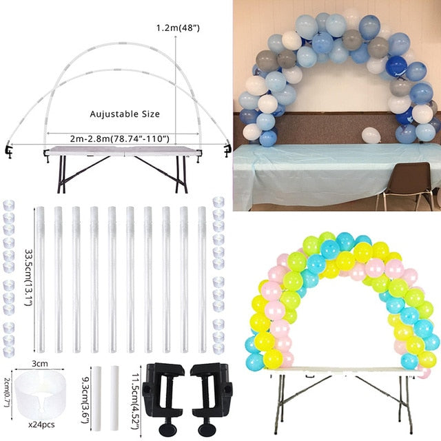 Transparent Name Box Letter Balloons Balloon Arch Kit Table Arch Ballon Stand Baby Shower First 1st Birthday Party Decorations - Originalsgroup