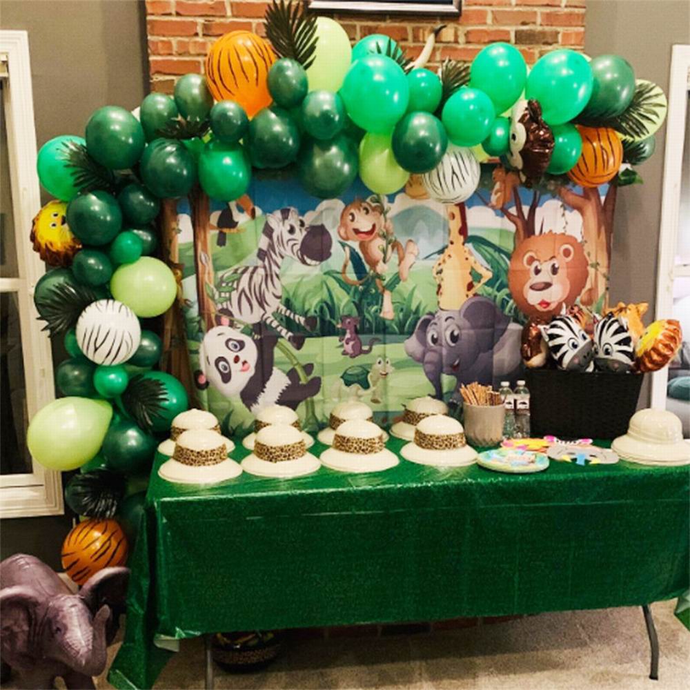 106pcs Animal Balloons Garland Kit Jungle Safari Theme Party Supplies Favors Kids Boys Birthday Party Baby Shower Decorations - Originalsgroup
