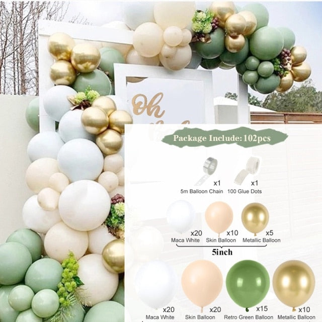 Jungle Safari Birthday Party Balloon Garland Arch Kit Animal Balloons for Kids Boys Birthday Party Baby Shower Decorations - Originalsgroup