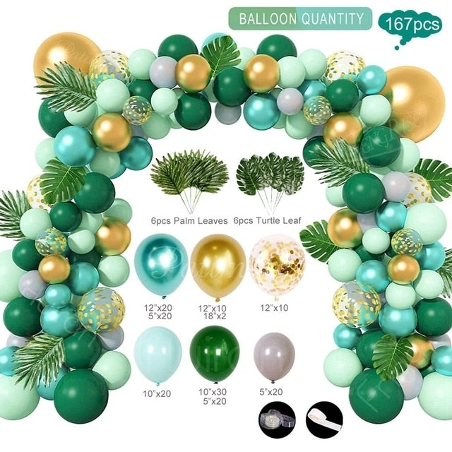 Jungle Safari Birthday Party Balloon Garland Arch Kit Animal Balloons for Kids Boys Birthday Party Baby Shower Decorations - Originalsgroup