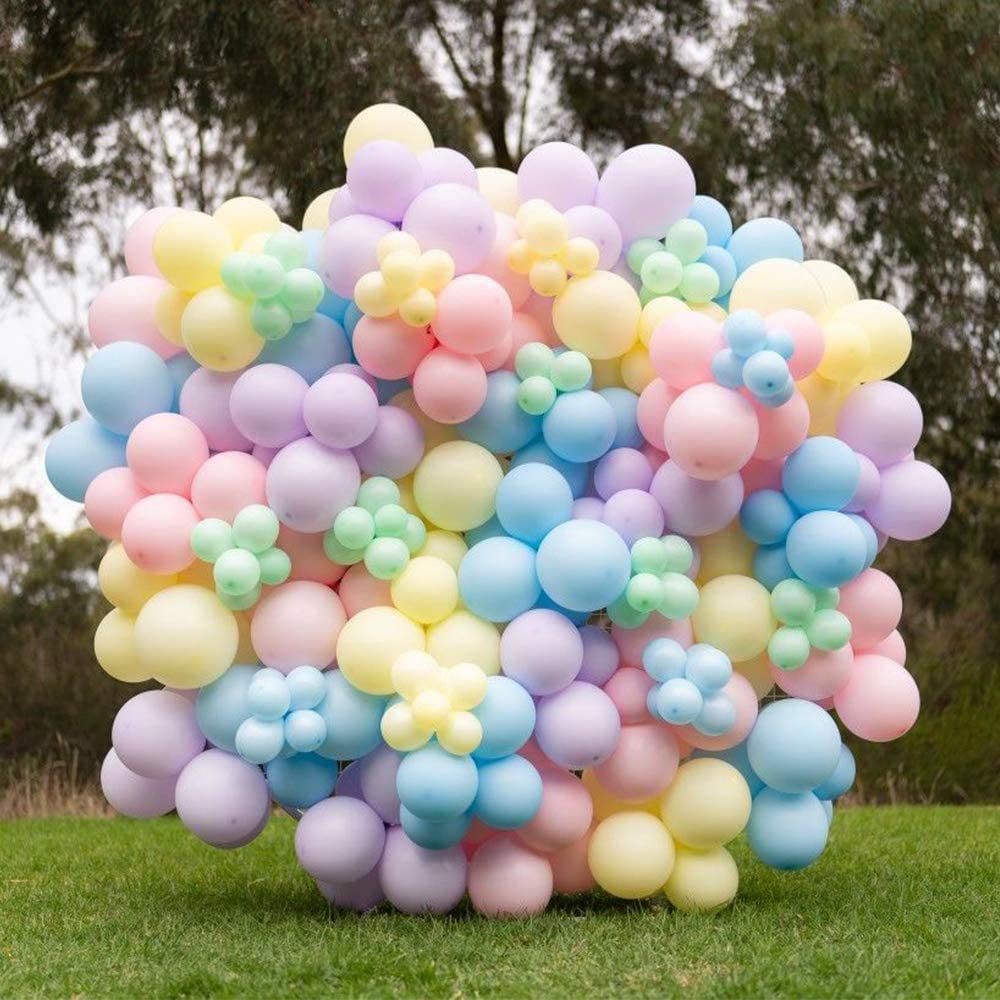 50/100pcs 5/10/12inch Candy Macaron Balloons Wedding Decoration Balloon Garland Arch Kit Rainbow Birthday Party Helium Baloon - Originalsgroup
