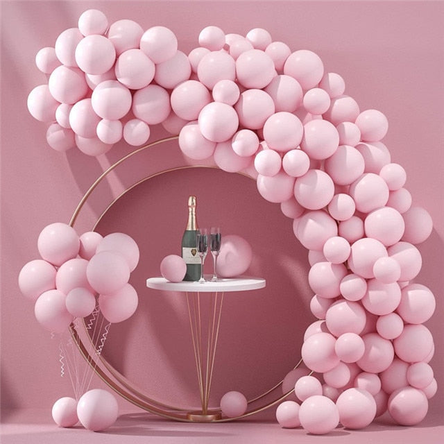 50/100pcs 5/10/12inch Candy Macaron Balloons Wedding Decoration Balloon Garland Arch Kit Rainbow Birthday Party Helium Baloon - Originalsgroup