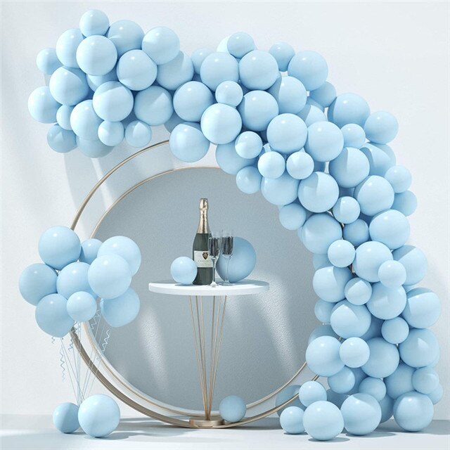 50/100pcs 5/10/12inch Candy Macaron Balloons Wedding Decoration Balloon Garland Arch Kit Rainbow Birthday Party Helium Baloon - Originalsgroup