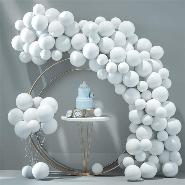 50/100pcs 5/10/12inch Candy Macaron Balloons Wedding Decoration Balloon Garland Arch Kit Rainbow Birthday Party Helium Baloon - Originalsgroup