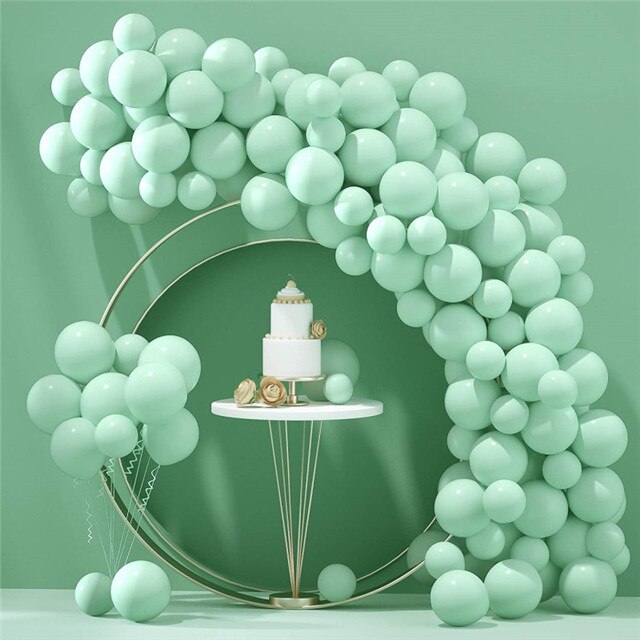 50/100pcs 5/10/12inch Candy Macaron Balloons Wedding Decoration Balloon Garland Arch Kit Rainbow Birthday Party Helium Baloon - Originalsgroup