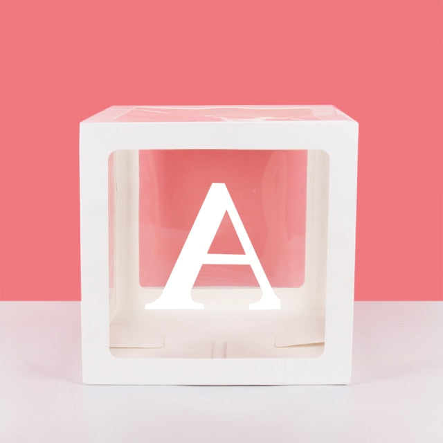 Transparent Name Box Letter Balloons Balloon Arch Kit Table Arch Ballon Stand Baby Shower First 1st Birthday Party Decorations - Originalsgroup