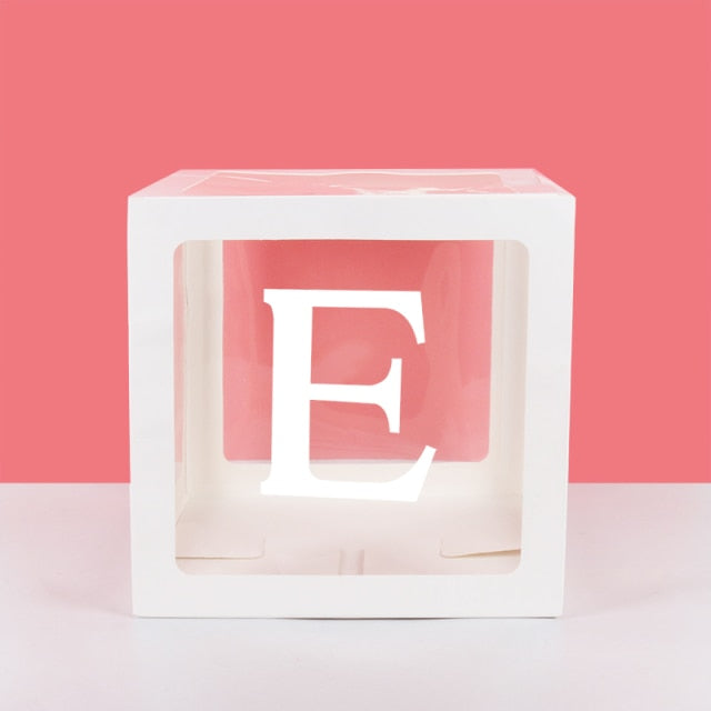 Transparent Name Box Letter Balloons Balloon Arch Kit Table Arch Ballon Stand Baby Shower First 1st Birthday Party Decorations - Originalsgroup