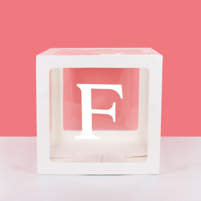 Transparent Name Box Letter Balloons Balloon Arch Kit Table Arch Ballon Stand Baby Shower First 1st Birthday Party Decorations - Originalsgroup