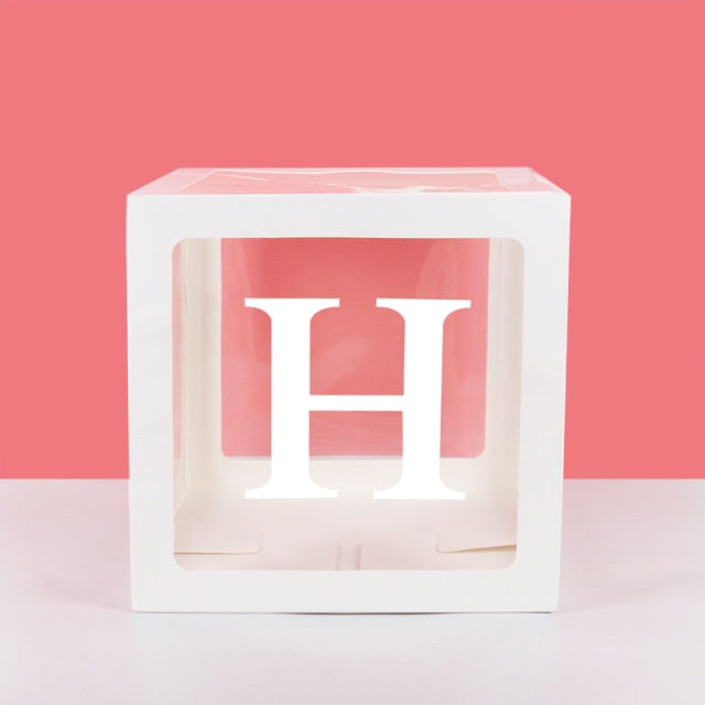 Transparent Name Box Letter Balloons Balloon Arch Kit Table Arch Ballon Stand Baby Shower First 1st Birthday Party Decorations - Originalsgroup