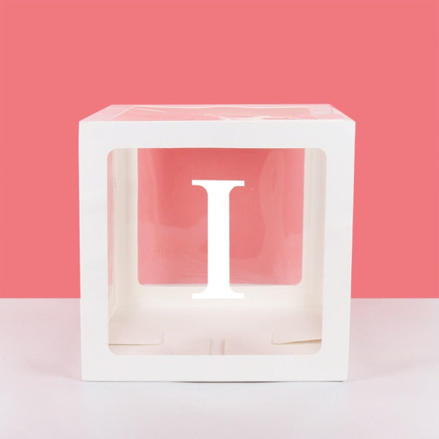 Transparent Name Box Letter Balloons Balloon Arch Kit Table Arch Ballon Stand Baby Shower First 1st Birthday Party Decorations - Originalsgroup