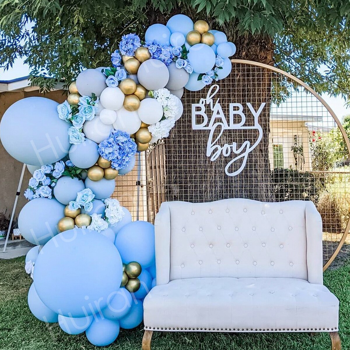 Blue Balloons Garland Kit Baloon Arch Balloon Baby Shower Decorations Boy Or Girl Baby Baptism Birthday Party Decorations Kids - Originalsgroup