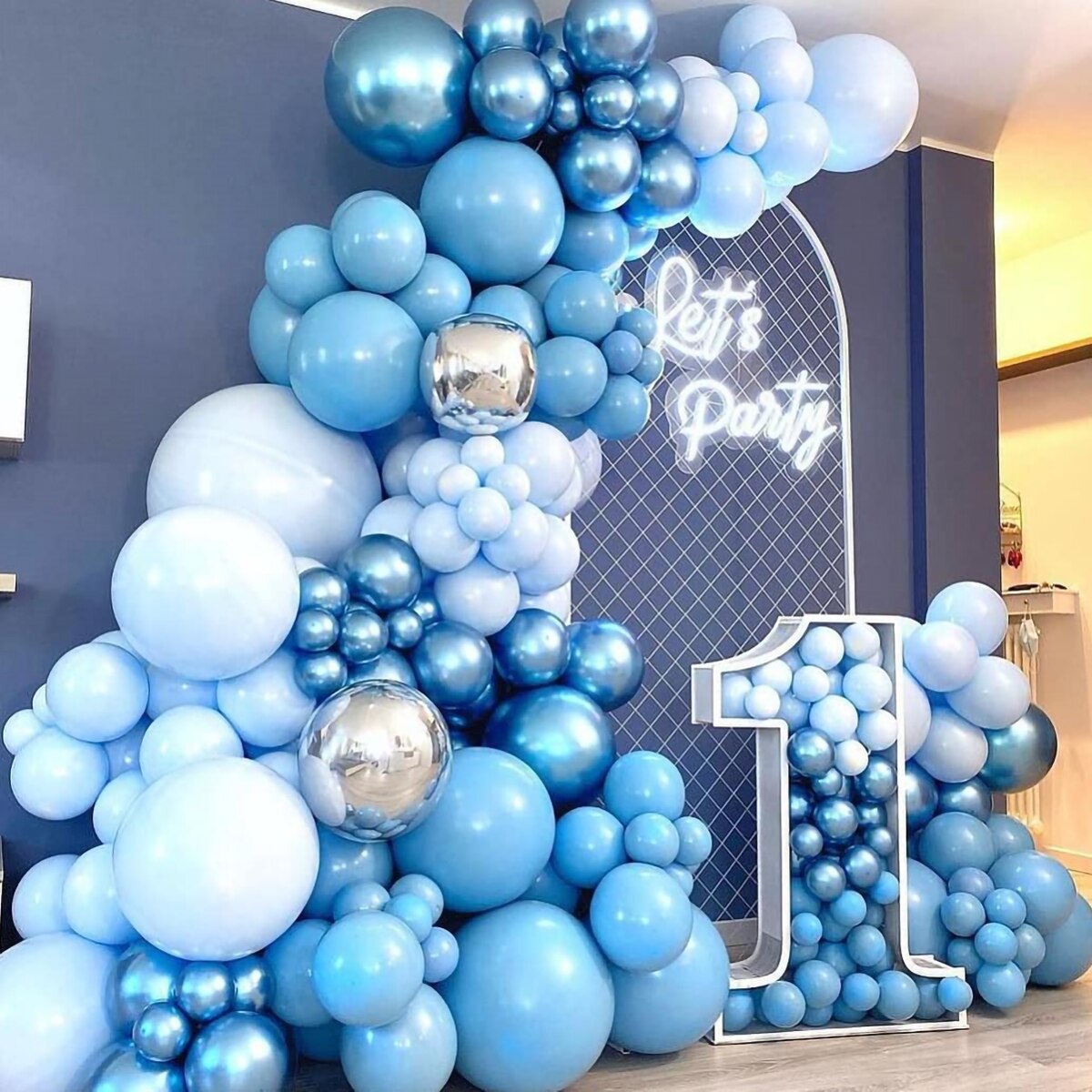 Blue Balloons Garland Kit Baloon Arch Balloon Baby Shower Decorations Boy Or Girl Baby Baptism Birthday Party Decorations Kids - Originalsgroup