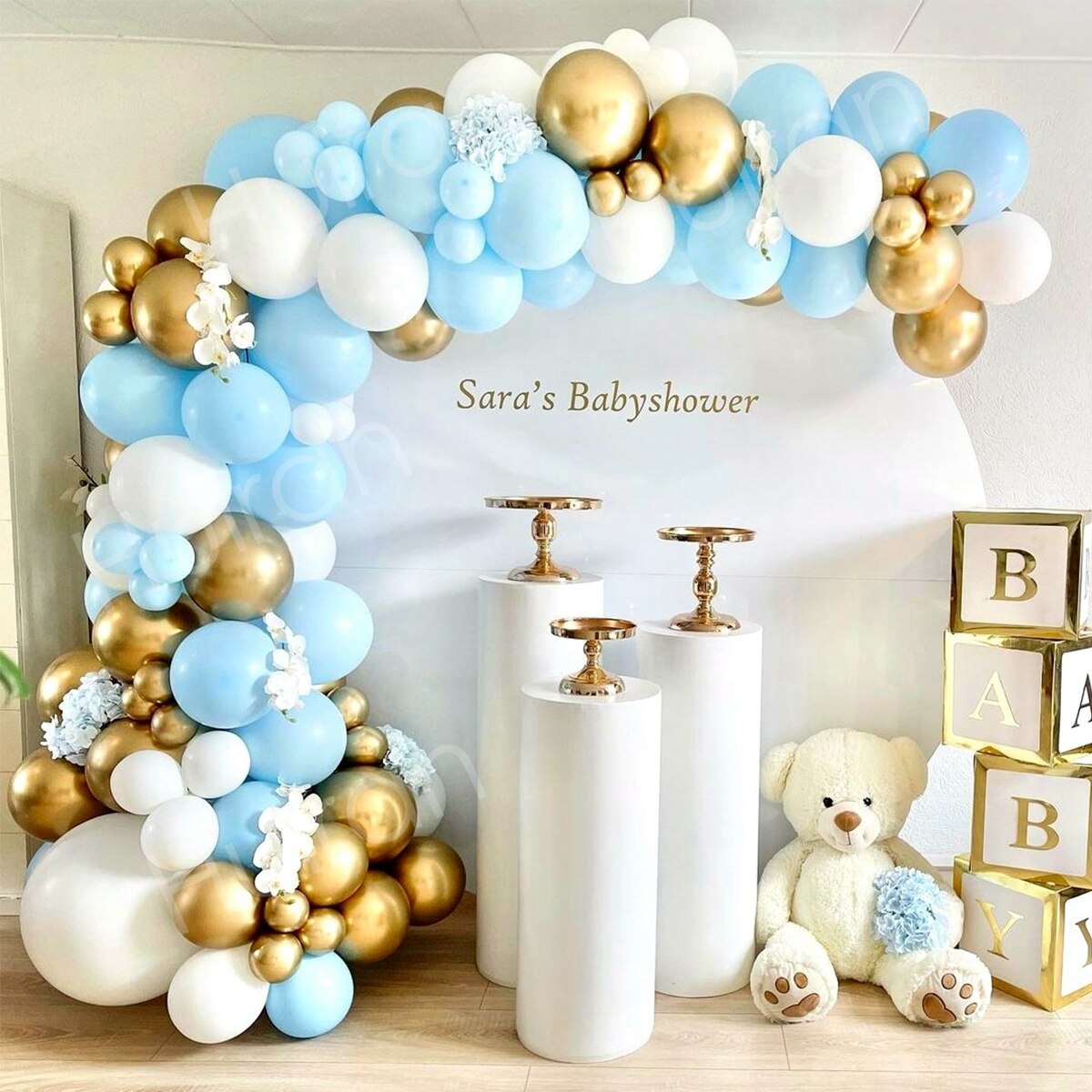 Blue Balloons Garland Kit Baloon Arch Balloon Baby Shower Decorations Boy Or Girl Baby Baptism Birthday Party Decorations Kids - Originalsgroup
