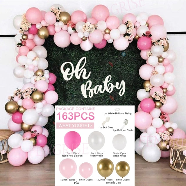 Blue Balloons Garland Kit Baloon Arch Balloon Baby Shower Decorations Boy Or Girl Baby Baptism Birthday Party Decorations Kids - Originalsgroup