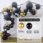 Black Gold Balloon Garland Arch Kit Chrome Gold Latex Ballon Happy Birthday Party Decor Kids Adult Wedding Baby Shower Balloons - Originalsgroup