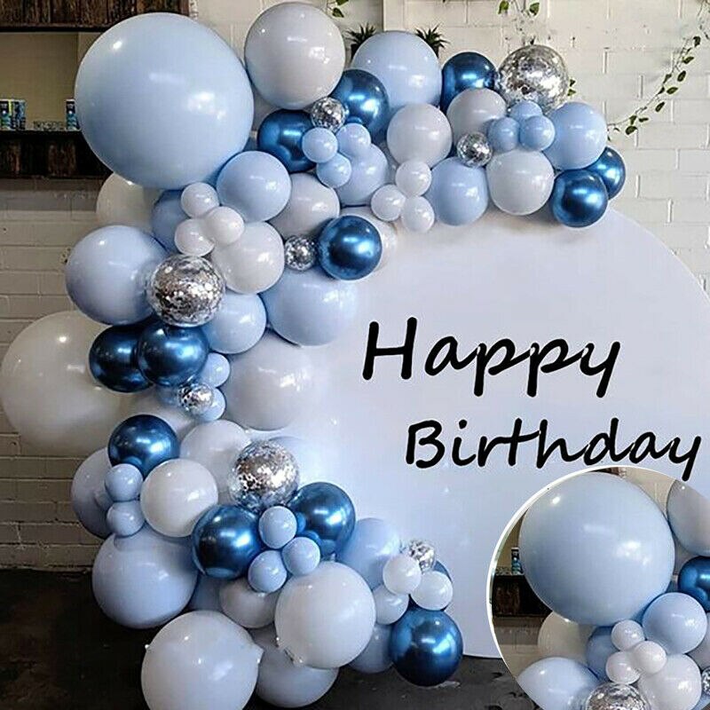 Macaron Balloons Garland Arch White Blue Confetti Pink Party Ballon Wedding Birthday Baloon Party Decor Kids Baby Shower - Originalsgroup