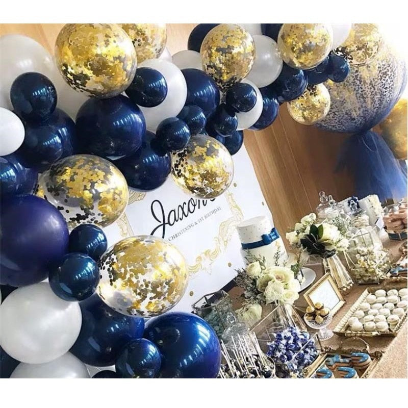 Macaron Balloons Garland Arch White Blue Confetti Pink Party Ballon Wedding Birthday Baloon Party Decor Kids Baby Shower - Originalsgroup